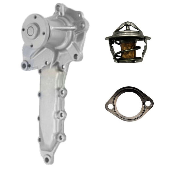 Aic Replacement Parts New Water Pump With Thermostat Fits Kubota Tractor L235 L275 L2002 L3350 L355 503180-THERMOSTAT&GSKT - main